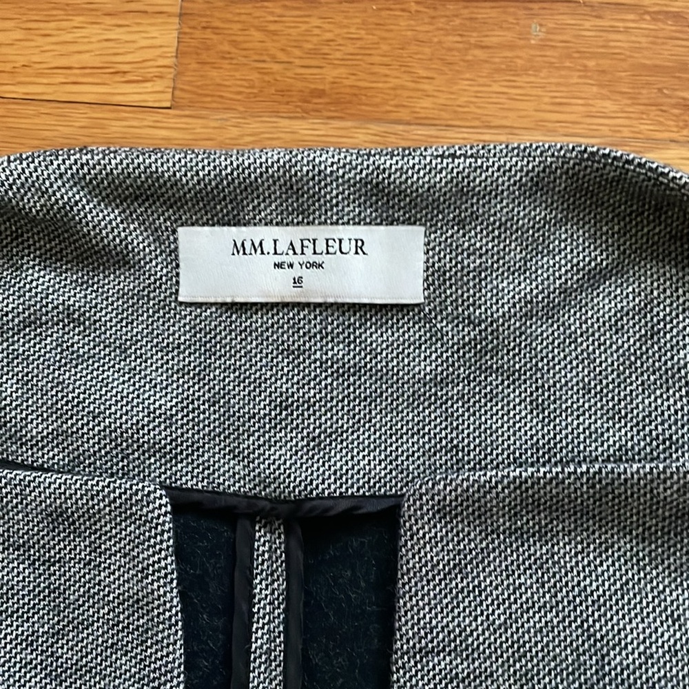 M.M. Lafleur The Wilson Jacket In Escher Houndstooth Print Blazer Size: 16 B03 - Picture 3 of 7